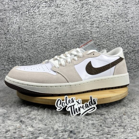 Air Jordan 1 Low Golf Size 12.5 Men Light Orewood Elephant Print DD9315-116 main image 5